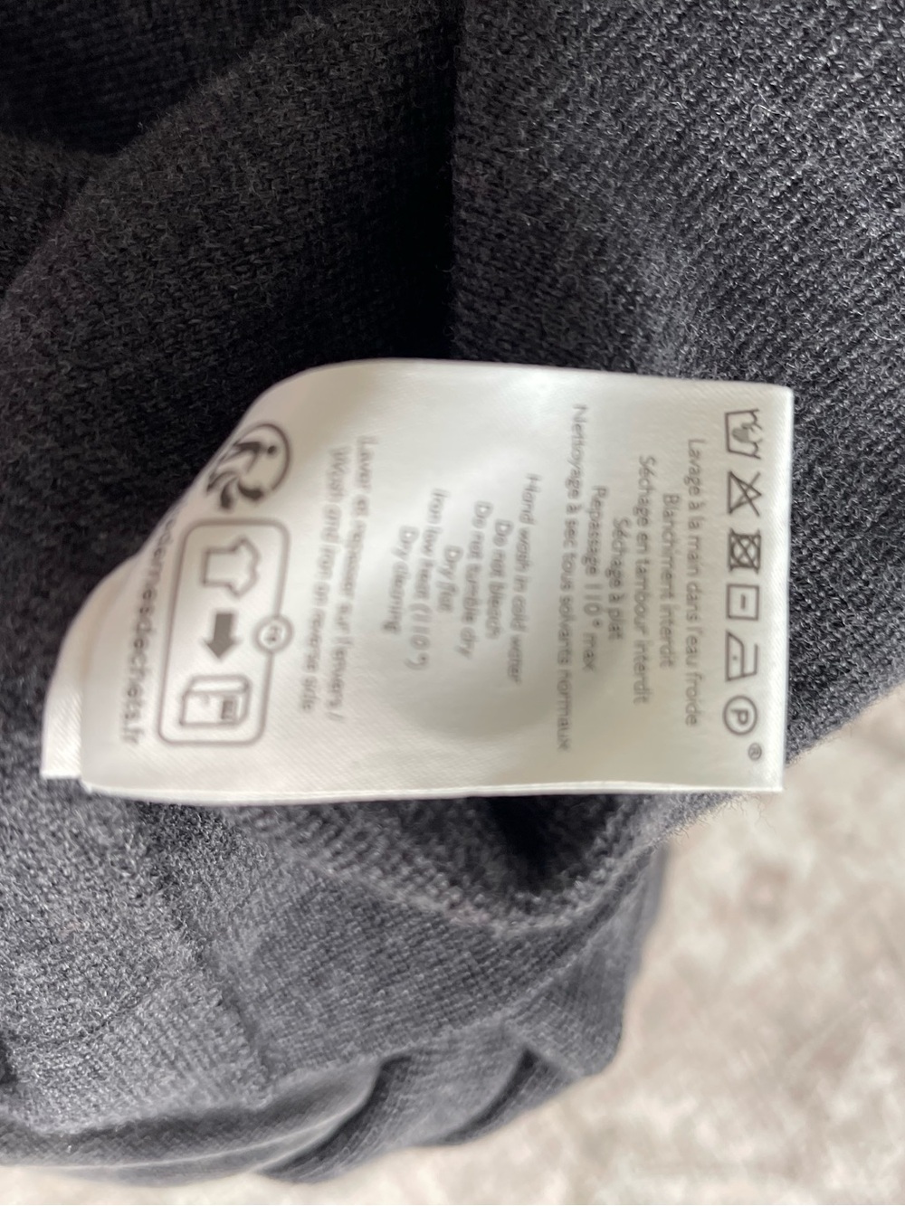 Sezane Charcoal Gray Button-Front Betty Cardigan - Picture 8 of 8